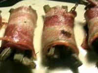 Рулеты из бекона с фасолью и сыром