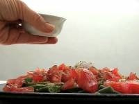 Зеленые бобы и авокадо