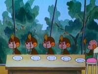 Как обезьянки обедали