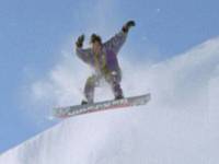 Человек сноуборда