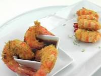 Хрустящие креветки с кокосом