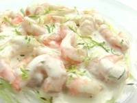 Креветки с лаймовым майонезом