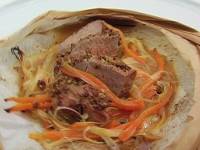 Печеная телятина с горчицей