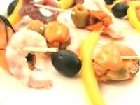 Закуска с анчоусами и креветками