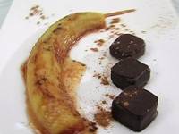 Печеный банан с медом